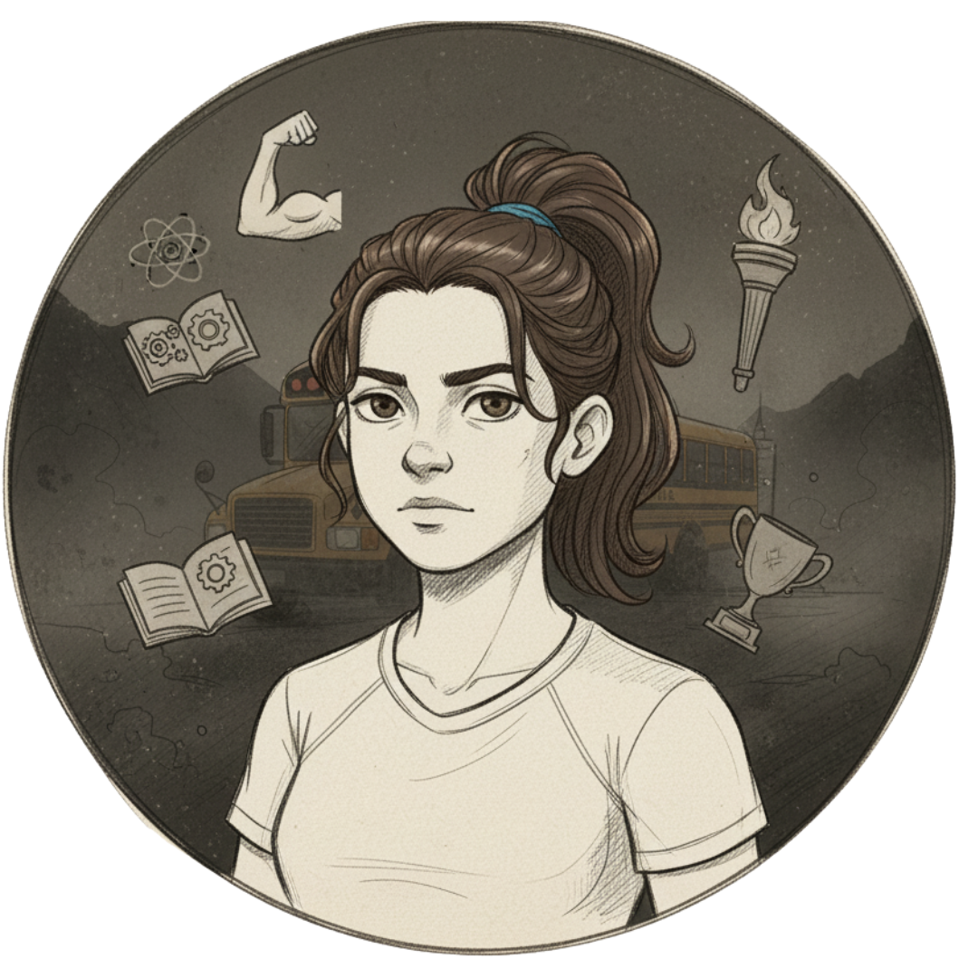 Ilustração da personagem Laís